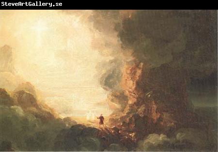 Thomas Cole Study for The Cross and the World:The Pilgrim of the Cross at the End of His Journey (mk13)